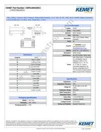 CWR11MH225KC Datasheet Cover