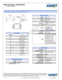CWR11MH475JC Datasheet Cover