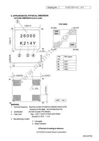 CX1612DB26000D0FLJC1 Datasheet Page 4