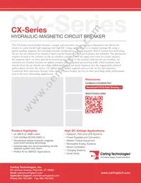 CX2-B0-14-610-22A-13G Datasheet Cover
