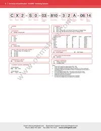 CX2-B0-14-610-22A-13G Datasheet Page 6