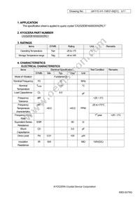 CX2520DB16000D0WZRC1 Datasheet Page 3