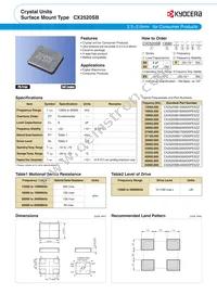 CX2520SB13560D0GEJZ1 Datasheet Cover