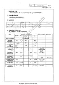 CX2520SB40000H0DZF08 Datasheet Page 3