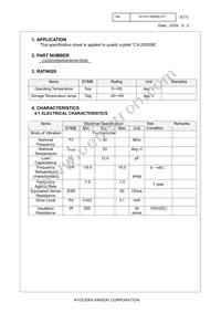 CX2520SB40000H0WZK06 Datasheet Page 3