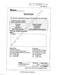 CX3225SB24576H0KESZZ Datasheet Cover