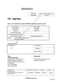 CX3225SB25000D0KPSC1 Datasheet Cover