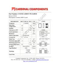 CX532Z-A2B3C5-70-12.0D18 Datasheet Cover