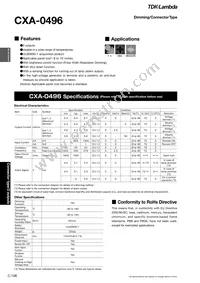 CXA-0496 Datasheet Cover