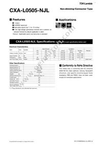 CXA-L0505-NJL Datasheet Cover