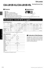 CXA-L0612B-VJL Datasheet Cover