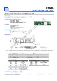 CXA-L0712-VJL Datasheet Cover