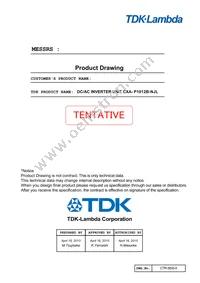 CXA-P1012B-NJL Datasheet Cover