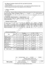 CXA-P1212D-WJL Datasheet Page 2