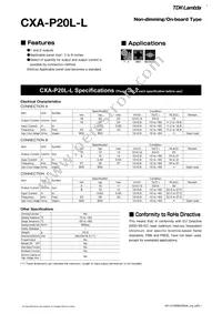 CXA-P20L-L Datasheet Cover