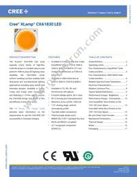 CXA1830-0000-000N00T230F Datasheet Cover