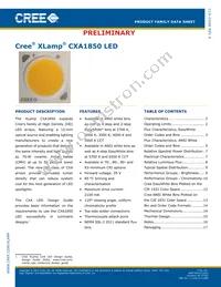 CXA1850-0000-000N00U430F Datasheet Cover