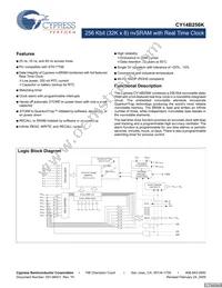 CY14B256K-SP25XC Datasheet Cover