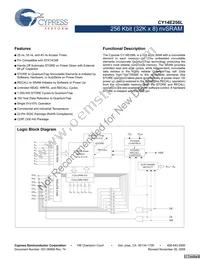 CY14E256L-SZ45XCT Datasheet Cover