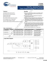 CY22050ZXC-134 Datasheet Cover