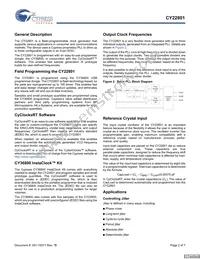 CY22801FXIT Datasheet Page 2