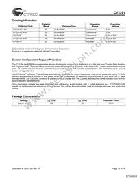 CY2291FI Datasheet Page 12