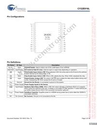 CY22E016L-SZ45XI Datasheet Page 2