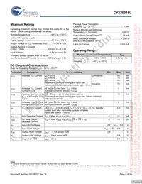 CY22E016L-SZ45XI Datasheet Page 6