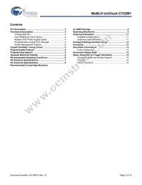 CY22M1SCALGXI-00 Datasheet Page 2