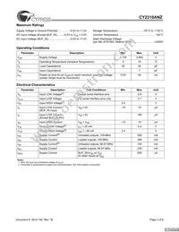 CY2310ANZPVXC-1T Datasheet Page 3