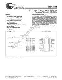 CY2313ANZSC-1 Datasheet Cover