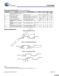 CY2314ANZSXC-1T Datasheet Page 4