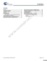 CY23FS04ZXC-2T Datasheet Page 2