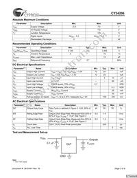 CY24206ZXC-4T Datasheet Page 3