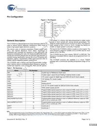 CY25200FZXCT Datasheet Page 2