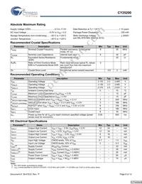 CY25200FZXCT Datasheet Page 8