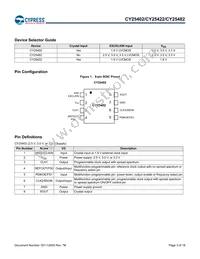 CY25422SXI-004 Datasheet Page 3