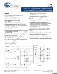 CY2545FCT Datasheet Cover