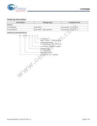 CY27020SXCT Datasheet Page 5