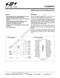 CY28353OXC-2T Datasheet Cover
