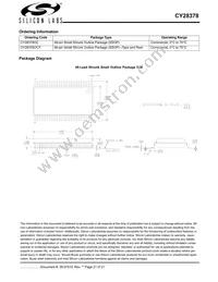 CY28378OXCT Datasheet Page 21