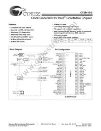 CY28410OXC-2T Datasheet Cover