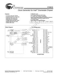 CY28410ZXCT Cover