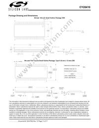 CY28410ZXCT Datasheet Page 17