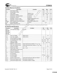 CY28416OXCT Datasheet Page 10