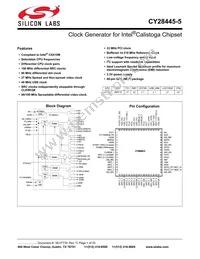 CY28445LFXC-5T Datasheet Cover