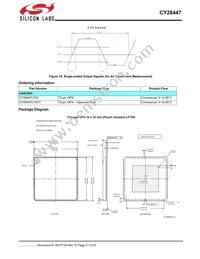 CY28447LFXCT Datasheet Page 21