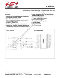 CY28508OXCT Datasheet Cover