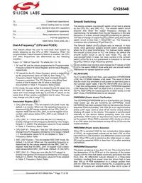 CY28548ZXCT Datasheet Page 17