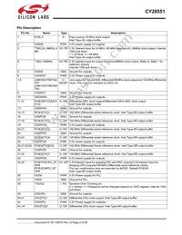 CY28551LFXCT Datasheet Page 2